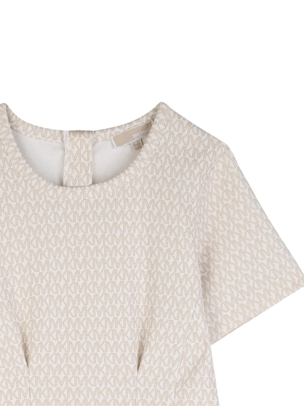  Michael Kors Kids Short-sleeve Patterned Dress - Neutrals 