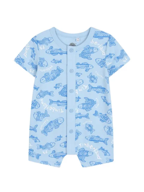 Timberland Kids romper con peces estampados