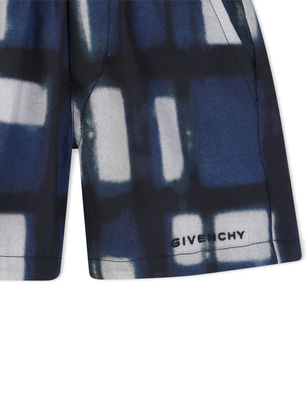  Givenchy Kids Graphic Print Shorts - Blue 