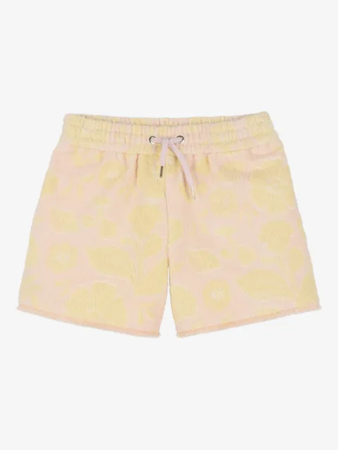 Chloé Kids shorts con cordones en la pretina y estampado floral