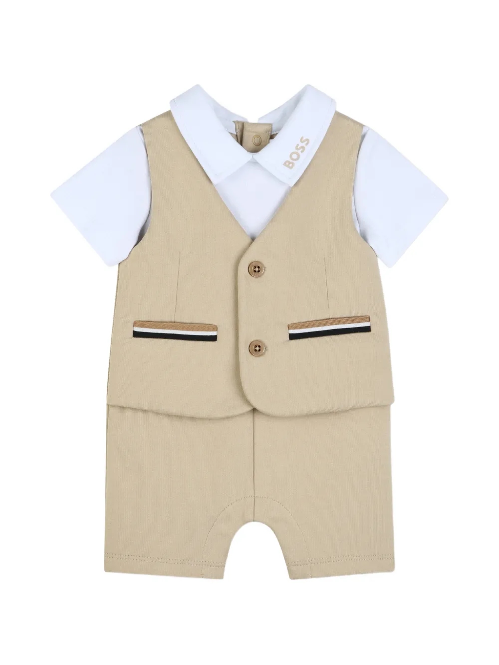 BOSS Kidswear Costume intero con tasche - Toni neutri