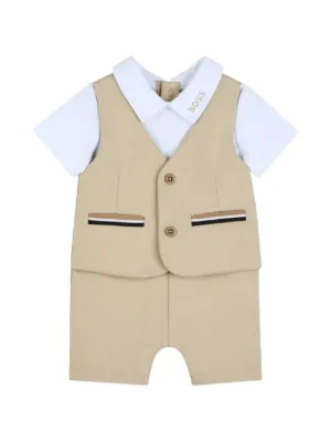 Familiar チェック ロンパース | ブルー | FARFETCH JP