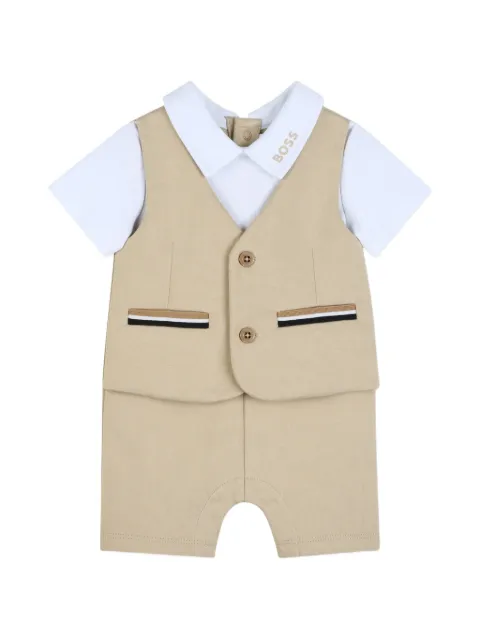 BOSS Kidswear pocket button swimsuit