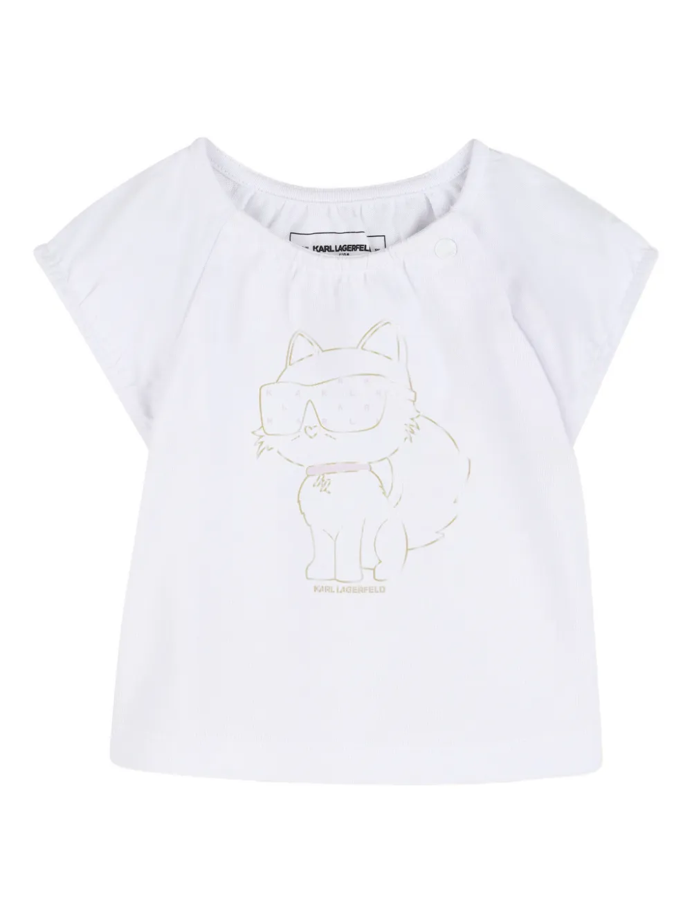 Karl Lagerfeld Kids Ikon Choupette rok set met logoband Roze