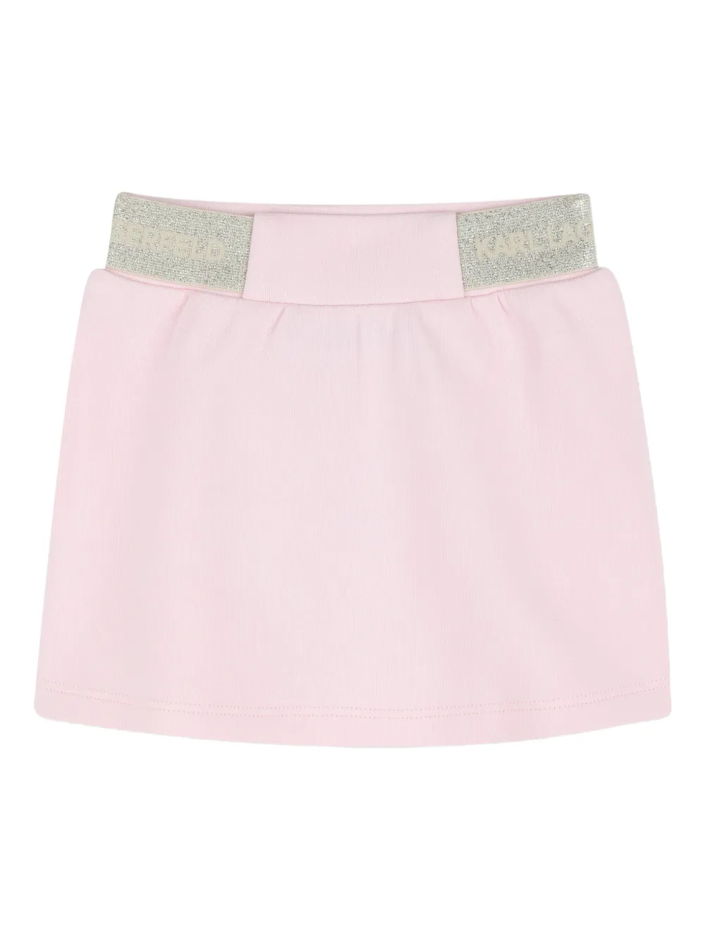 Karl Lagerfeld Kids Ikon Choupette rok set met logoband Roze