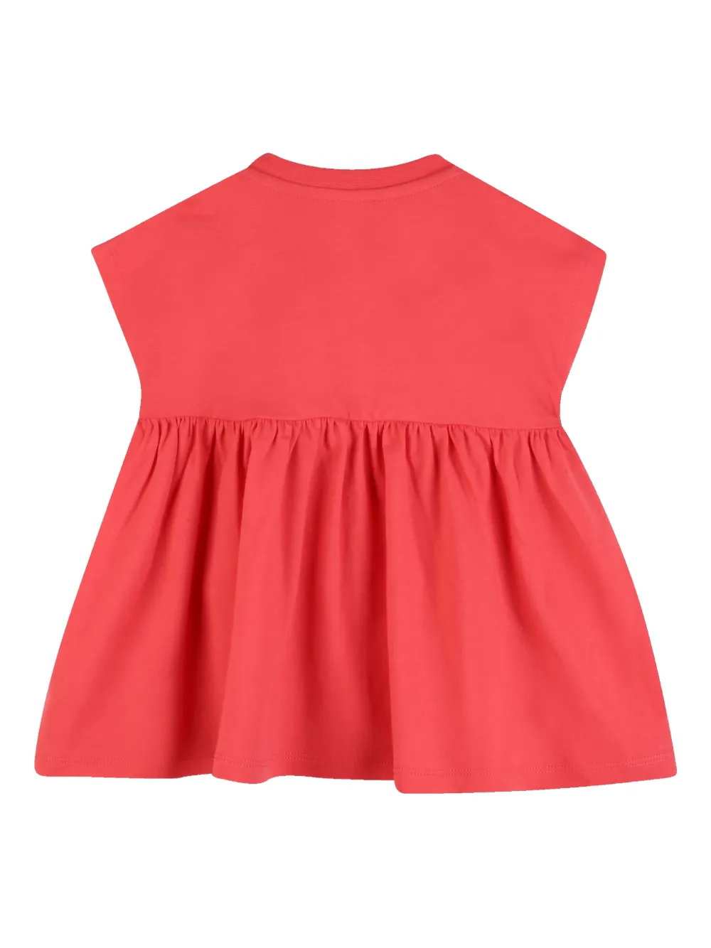 Kenzo Kids Flower jurk met ruches - Rood