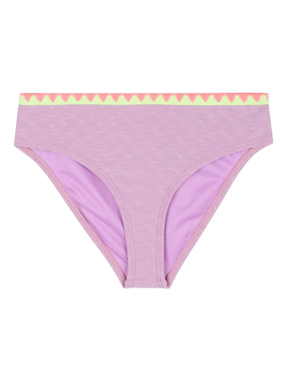 Billieblush Twee asymmetrische bikini's met ruches (set van twee) Paars