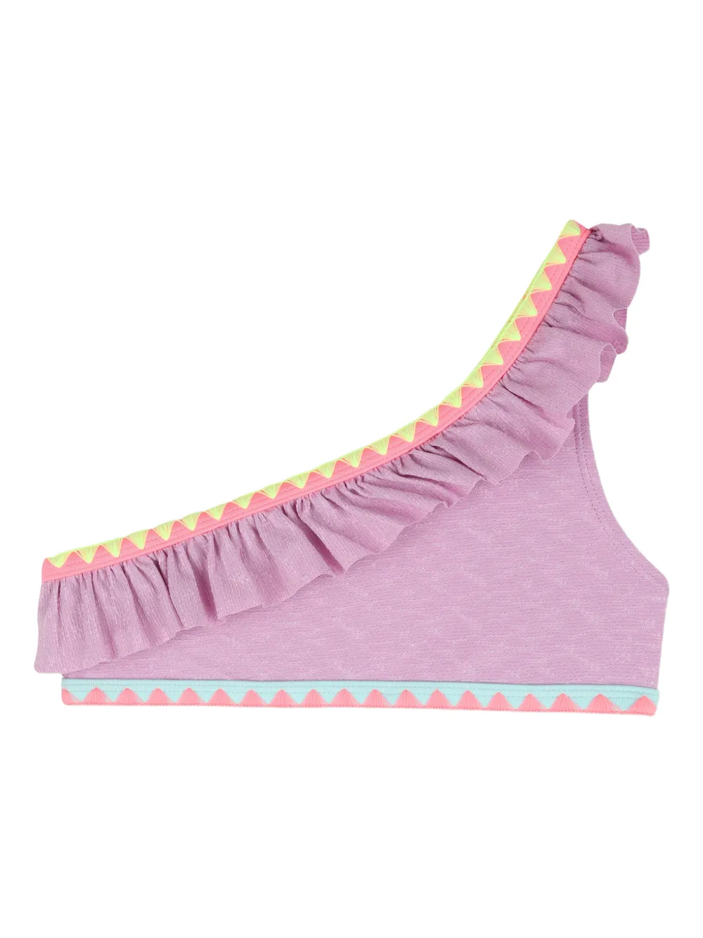 Billieblush Twee asymmetrische bikini's met ruches (set van twee) Paars