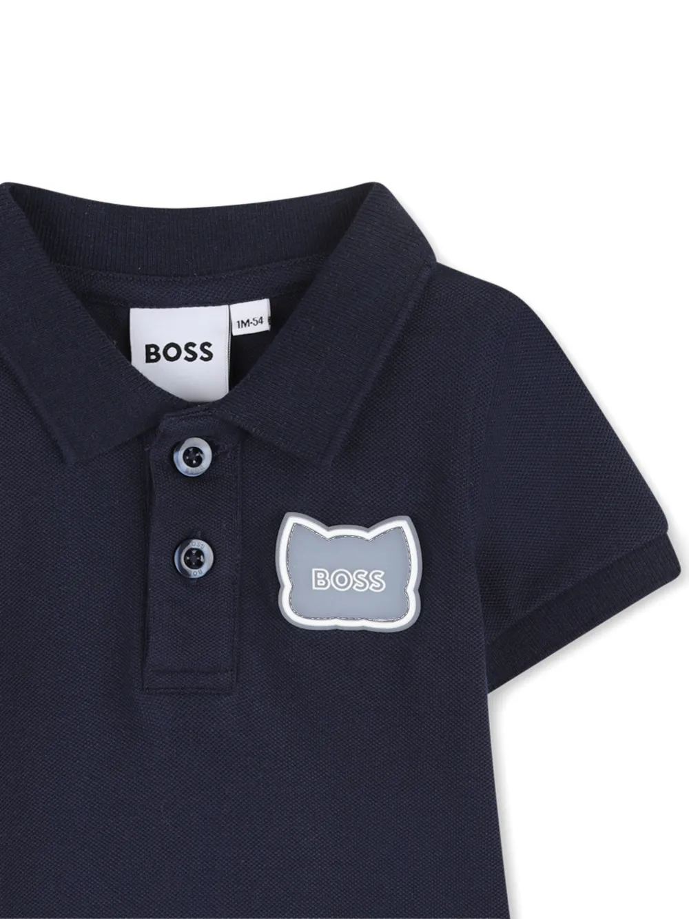 Polo Collar Patch Rompers