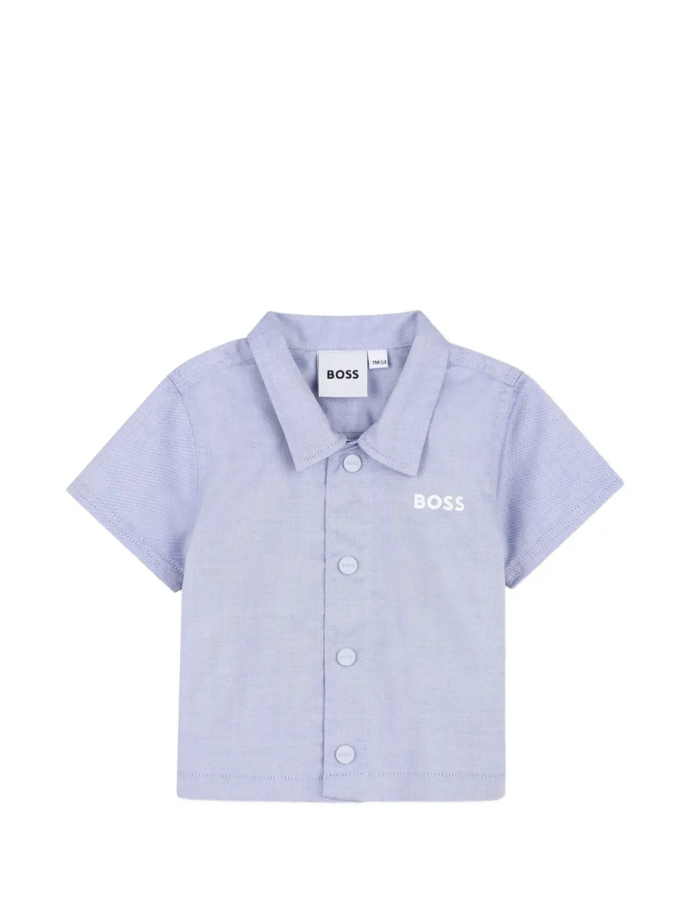  Boss Kidswear Camisa Con Cuello Con Botones - Azul 
