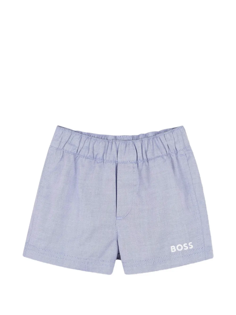 BOSS Kidswear Shirt met kraag en knopen Blauw