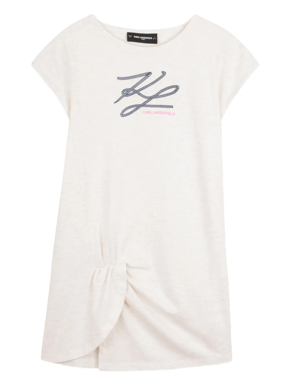 Karl Lagerfeld Kids Abito con nodo - Toni neutri