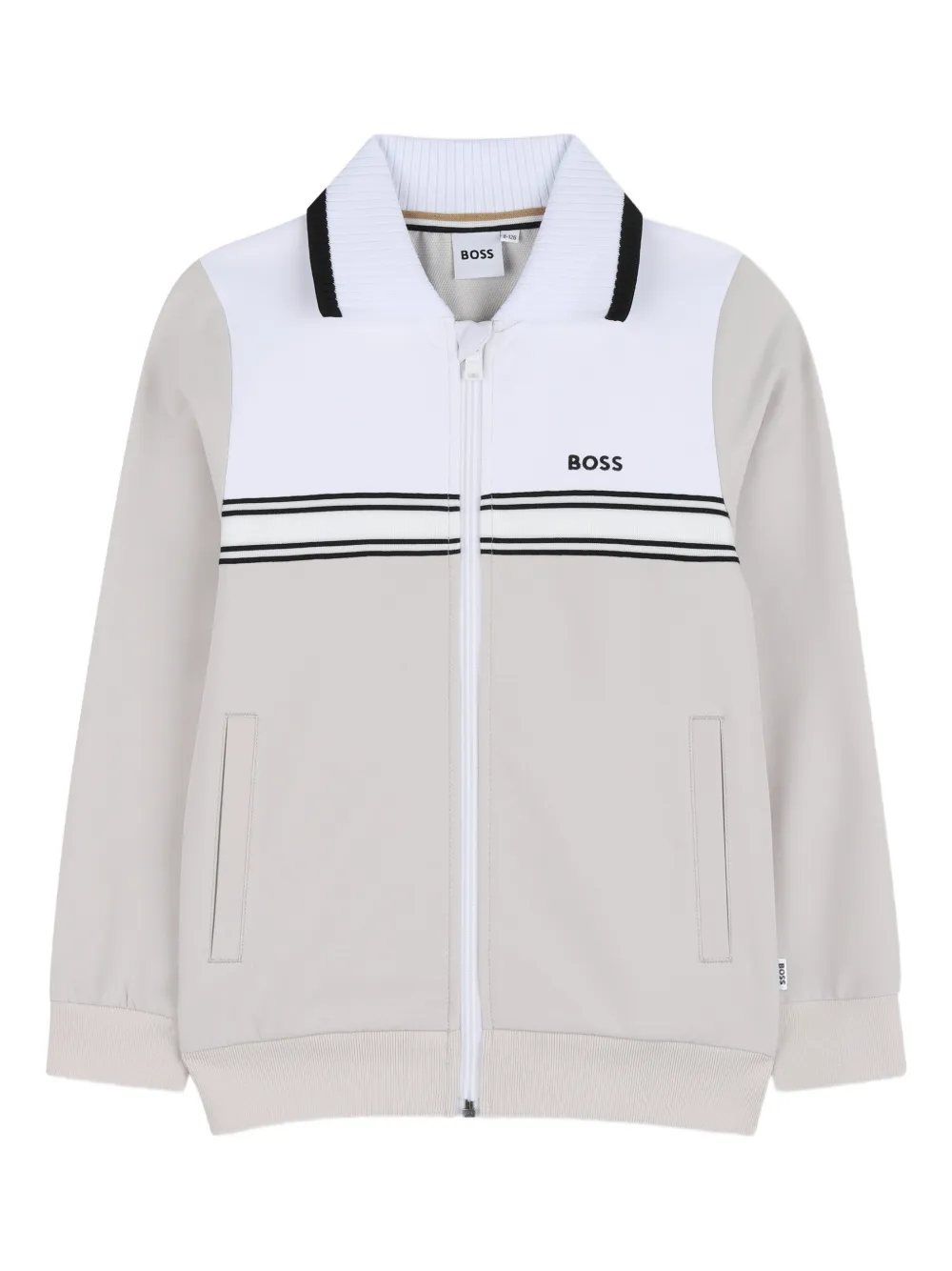 BOSS Kidswear Giacca con colletto a righe - Toni neutri