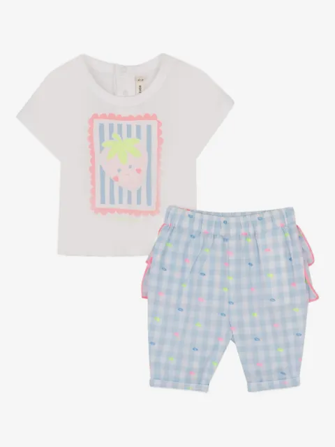 Billieblush ensemble haut- pantalon à imprimé monogrammé