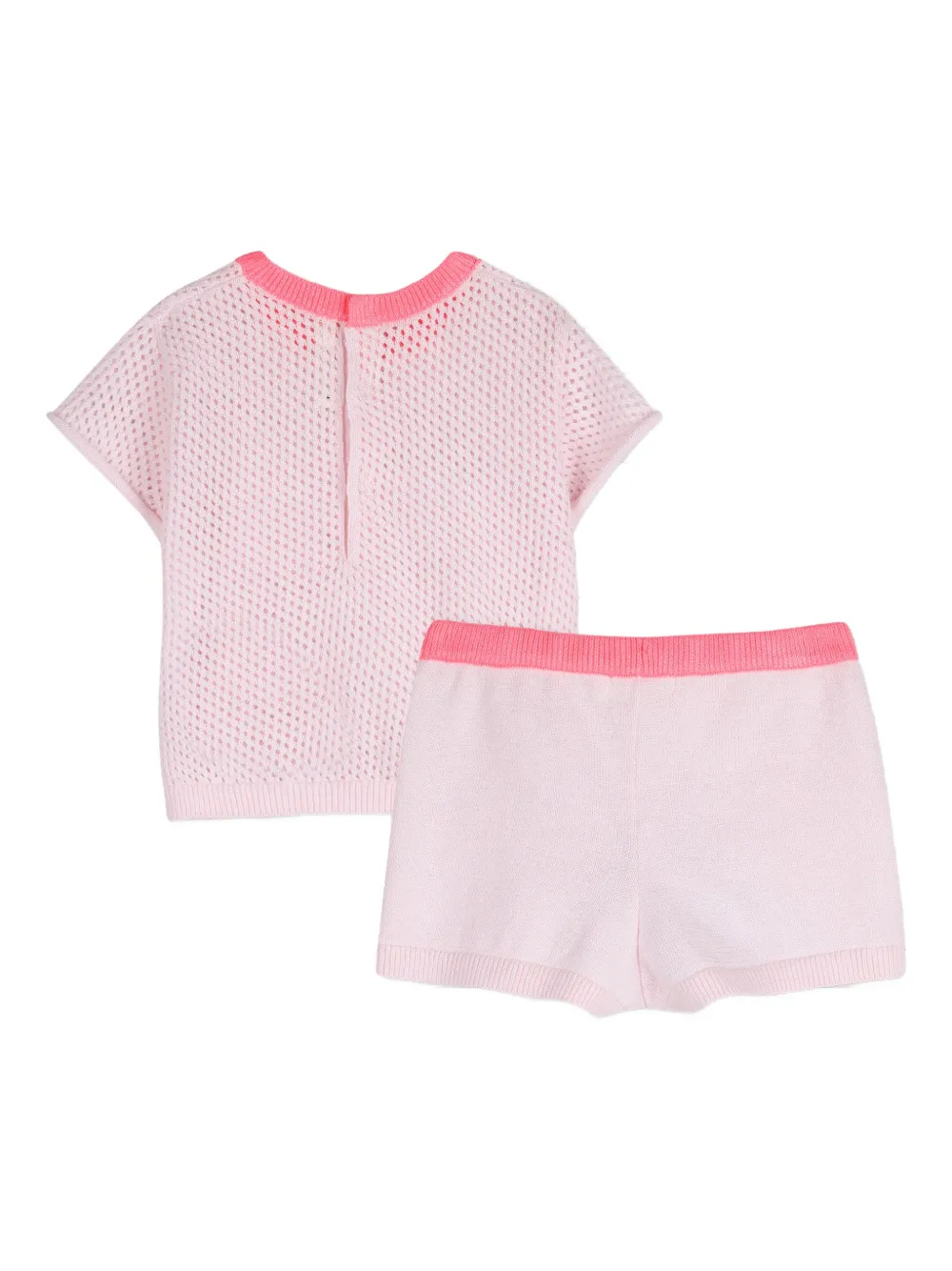  Billieblush Knitted Shorts Set - Pink 