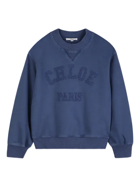 Chloé Kids embossed logo sweatshirt