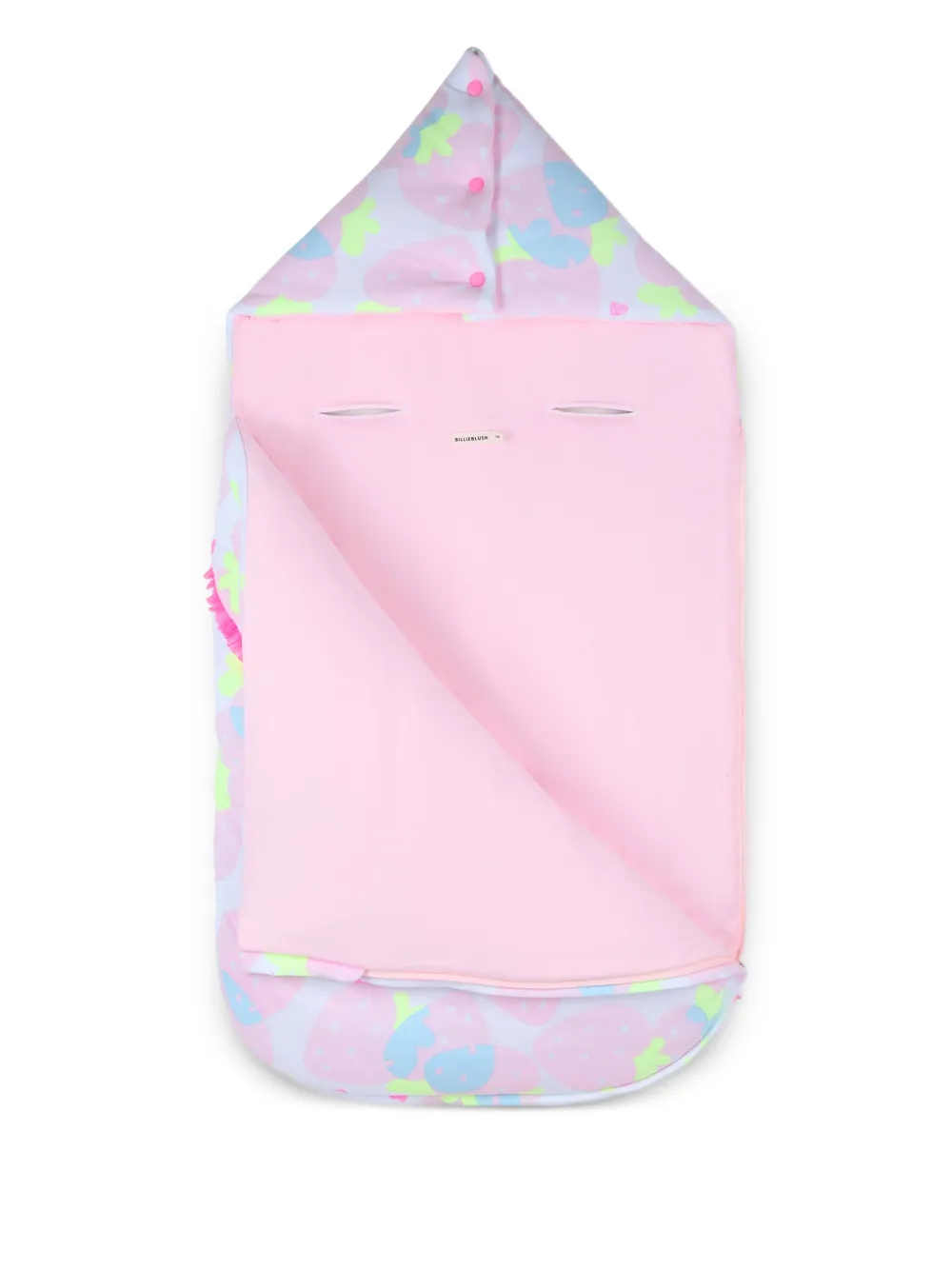 Billieblush Slaapzak met aardbeiprint en ruches Roze