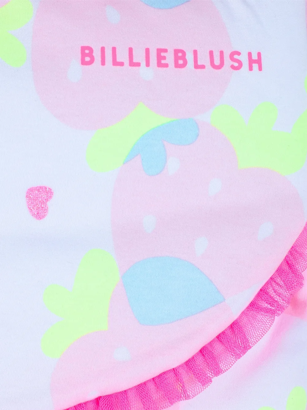 Billieblush Slaapzak met aardbeiprint en ruches Roze