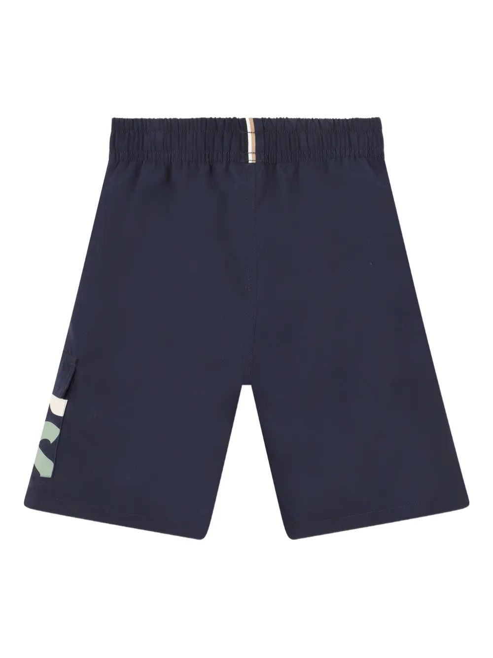 BOSS Kidswear Zwembroek met trekkoord Blauw