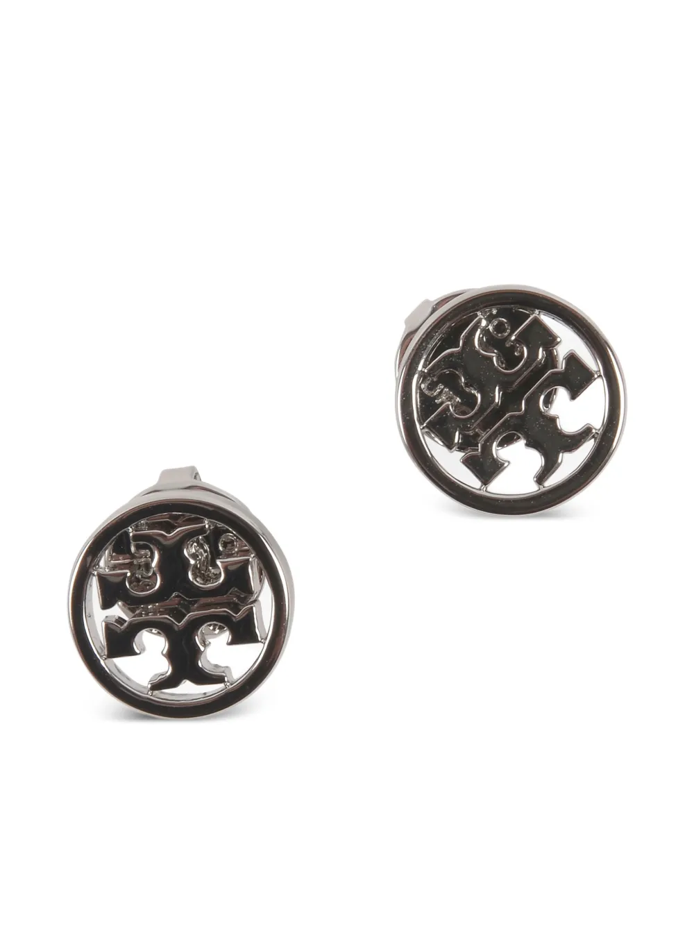 Tory Burch Oorbellen met logo - Zilver