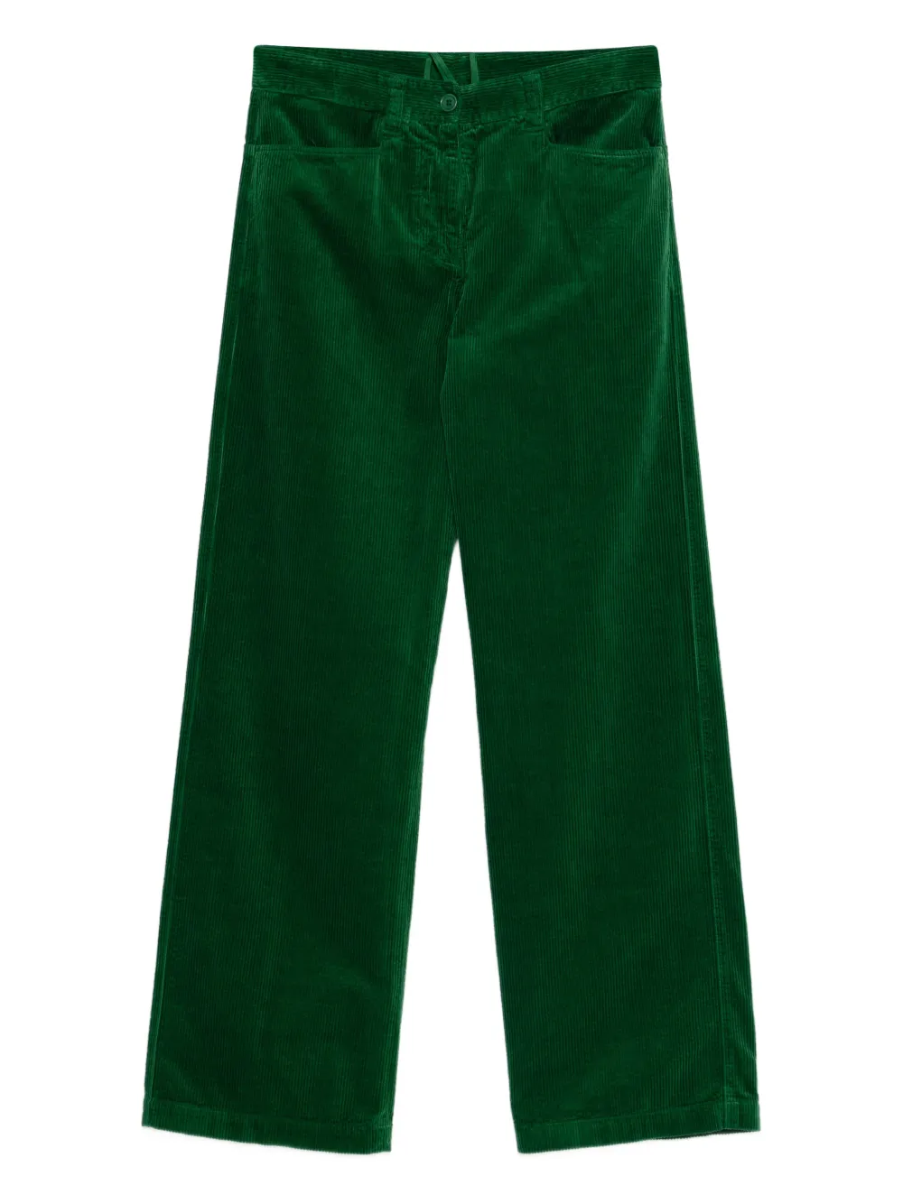 ASPESI corduroy-texture trousers | Green | Image 1