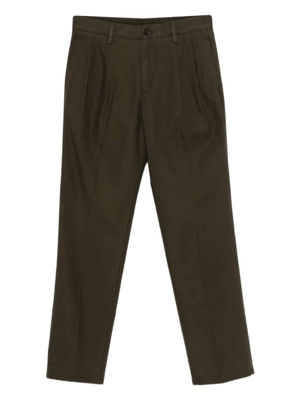 ASPESI pleated cotton trousers | Brown | Image 1