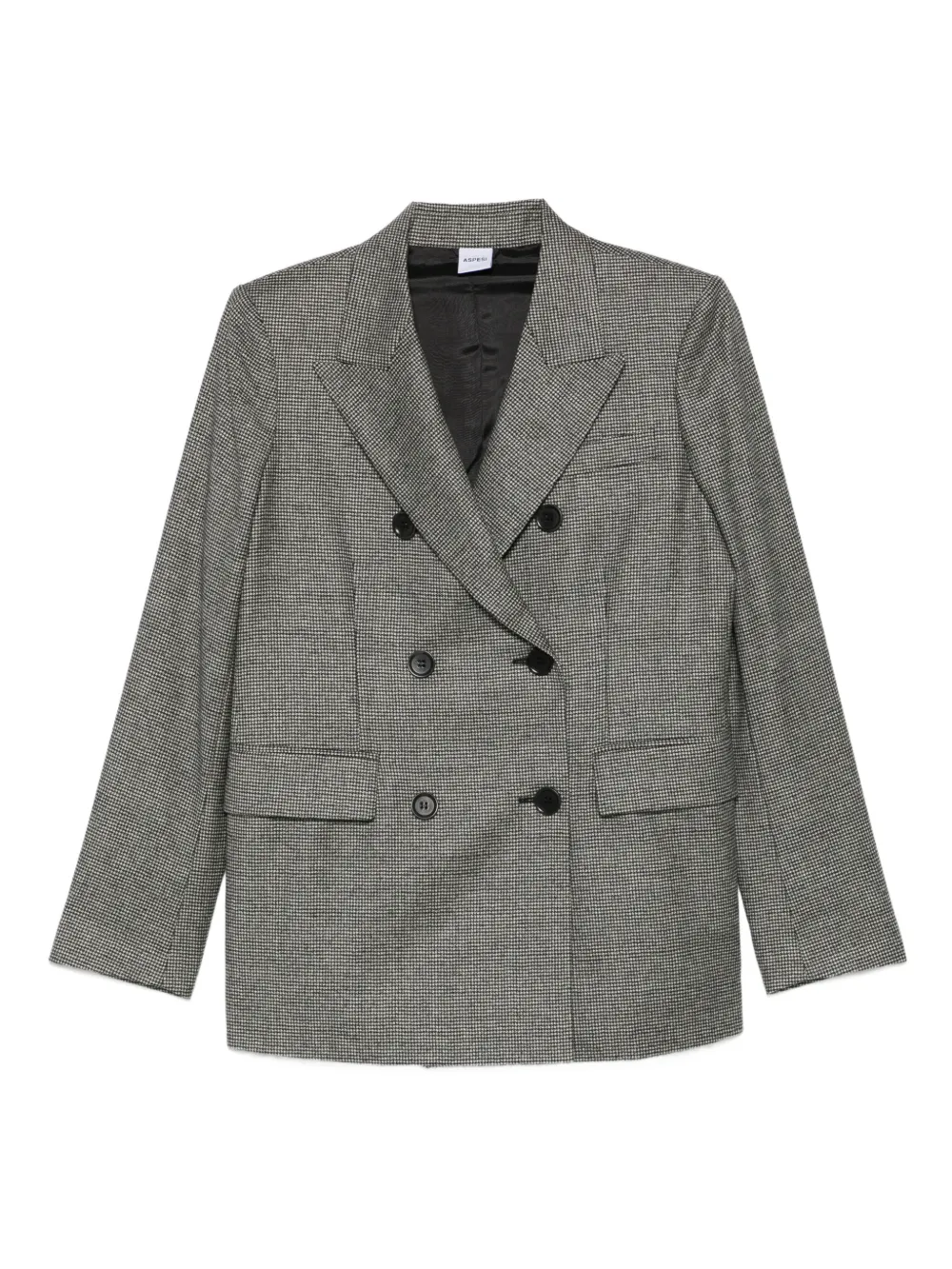 ASPESI pied de poule double-breasted blazer | Grau | Image 1