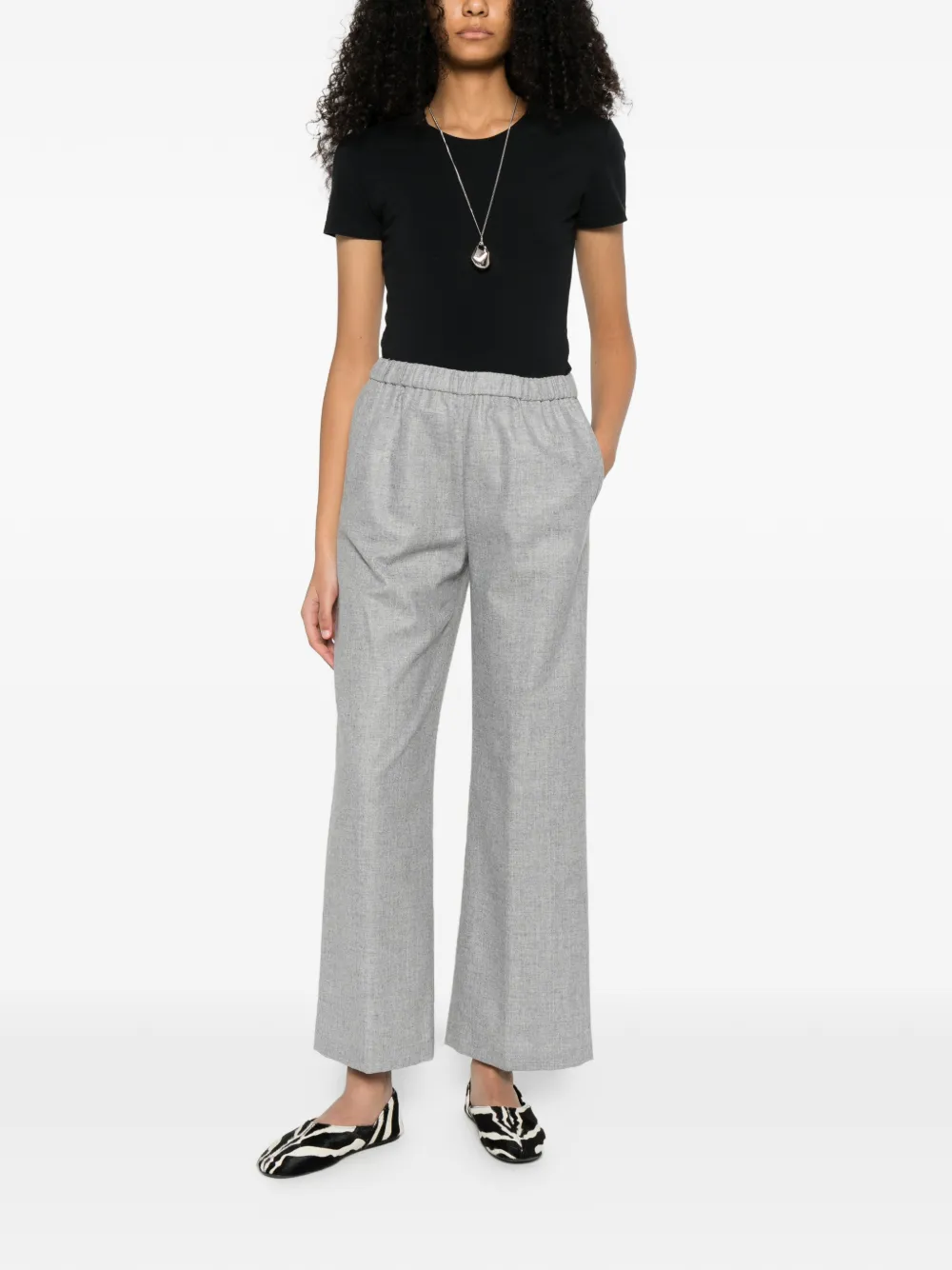 ASPESI elasticated-waistband trousers | Straight-Leg Pants | Image 2