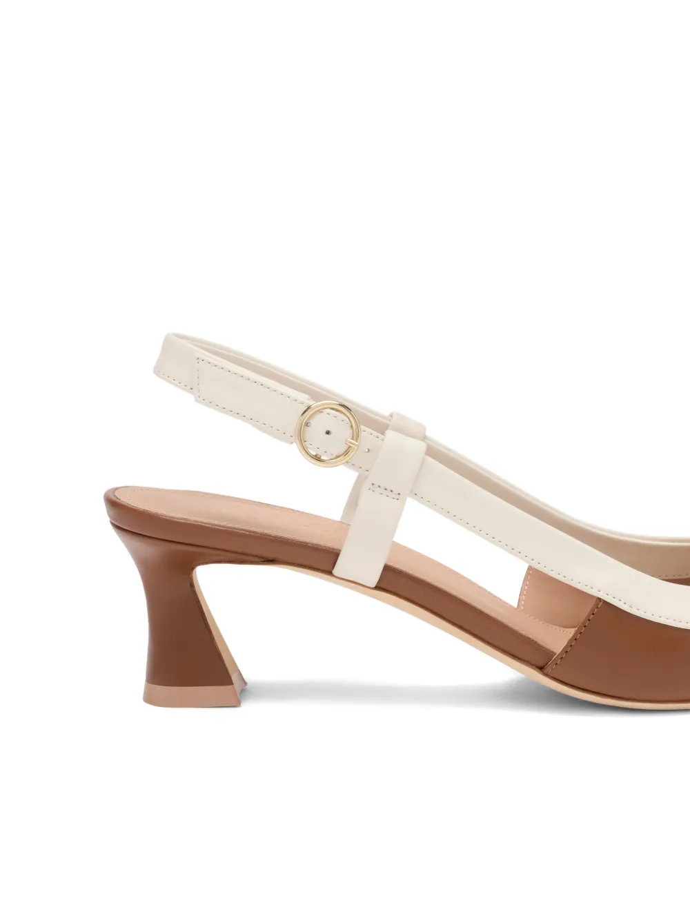 Malone Souliers Tate leren slingback pumps Bruin