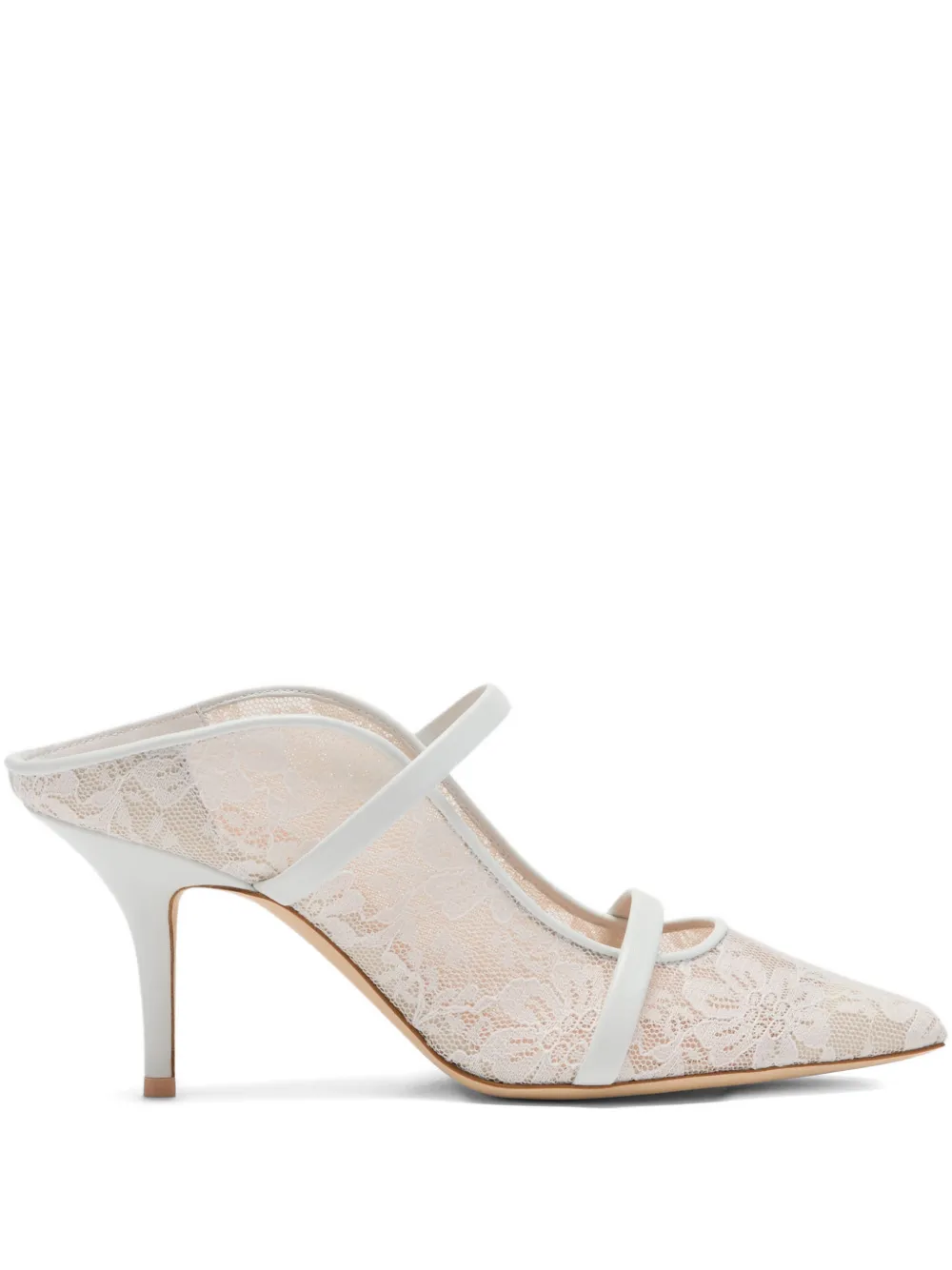 Malone Souliers Maureen muiltjes met bandje Wit