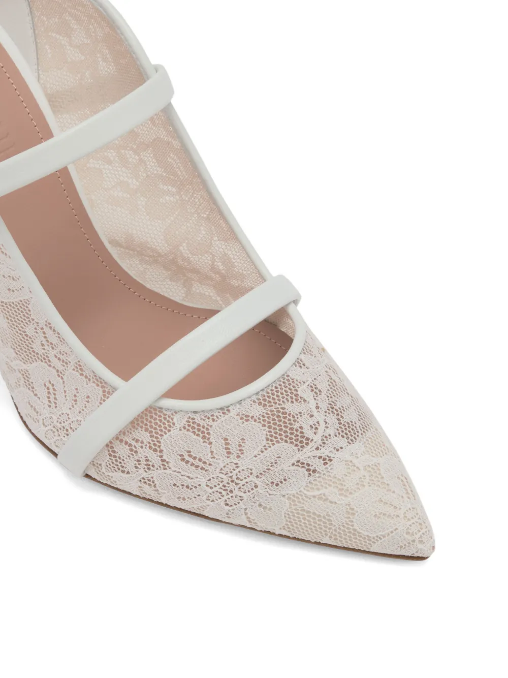 Malone Souliers Maureen muiltjes met bandje Wit