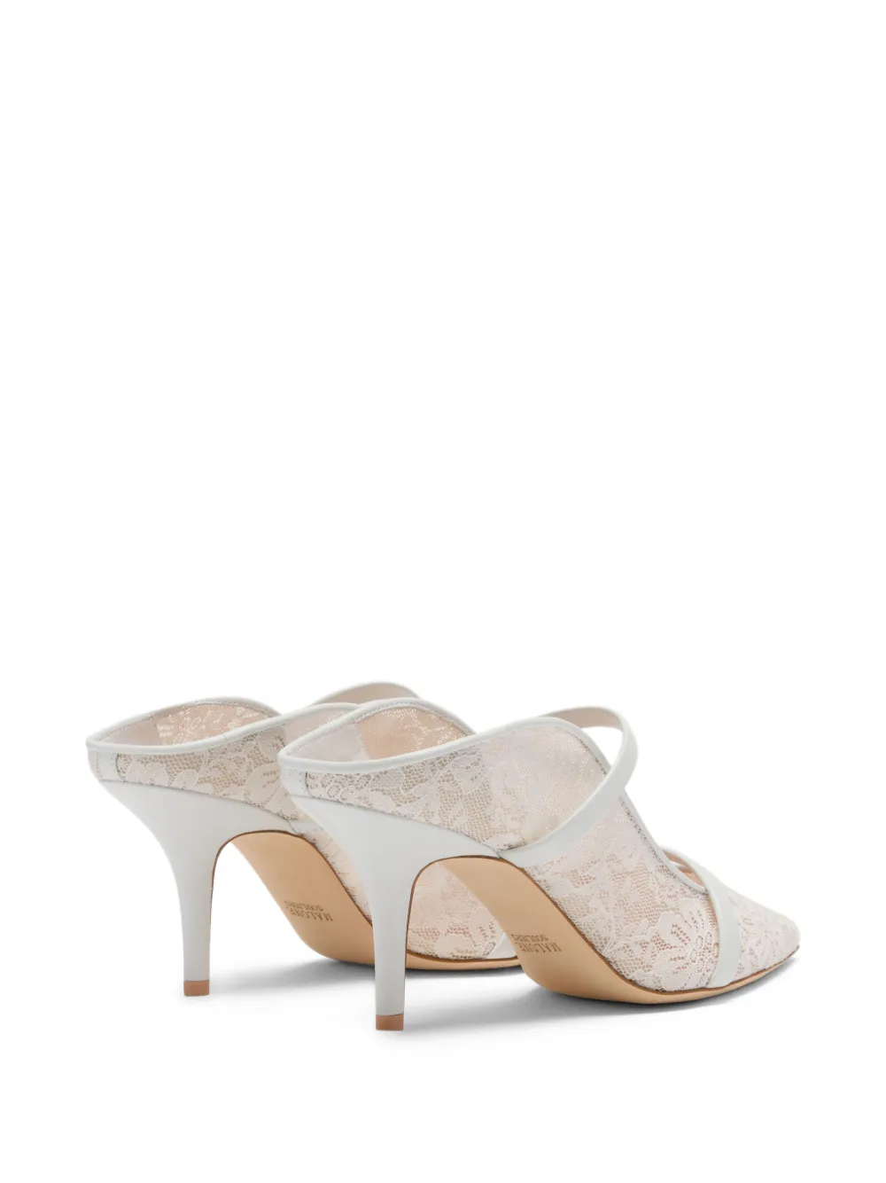 Malone Souliers Maureen muiltjes met bandje Wit