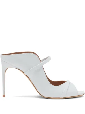 Ferragamo Eleanor 70mm エナメルレザー サンダル | シルバートーン