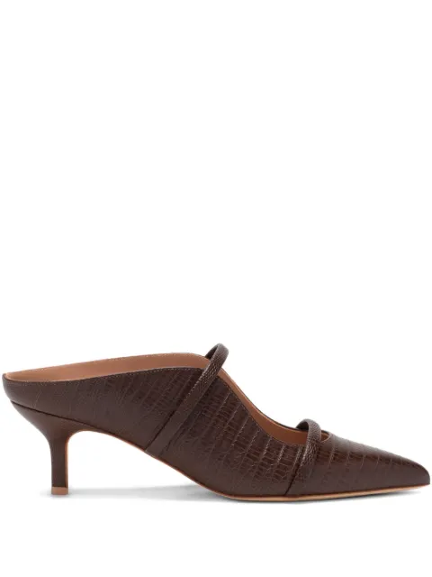 Malone Souliers Maureen embossed-leather mules