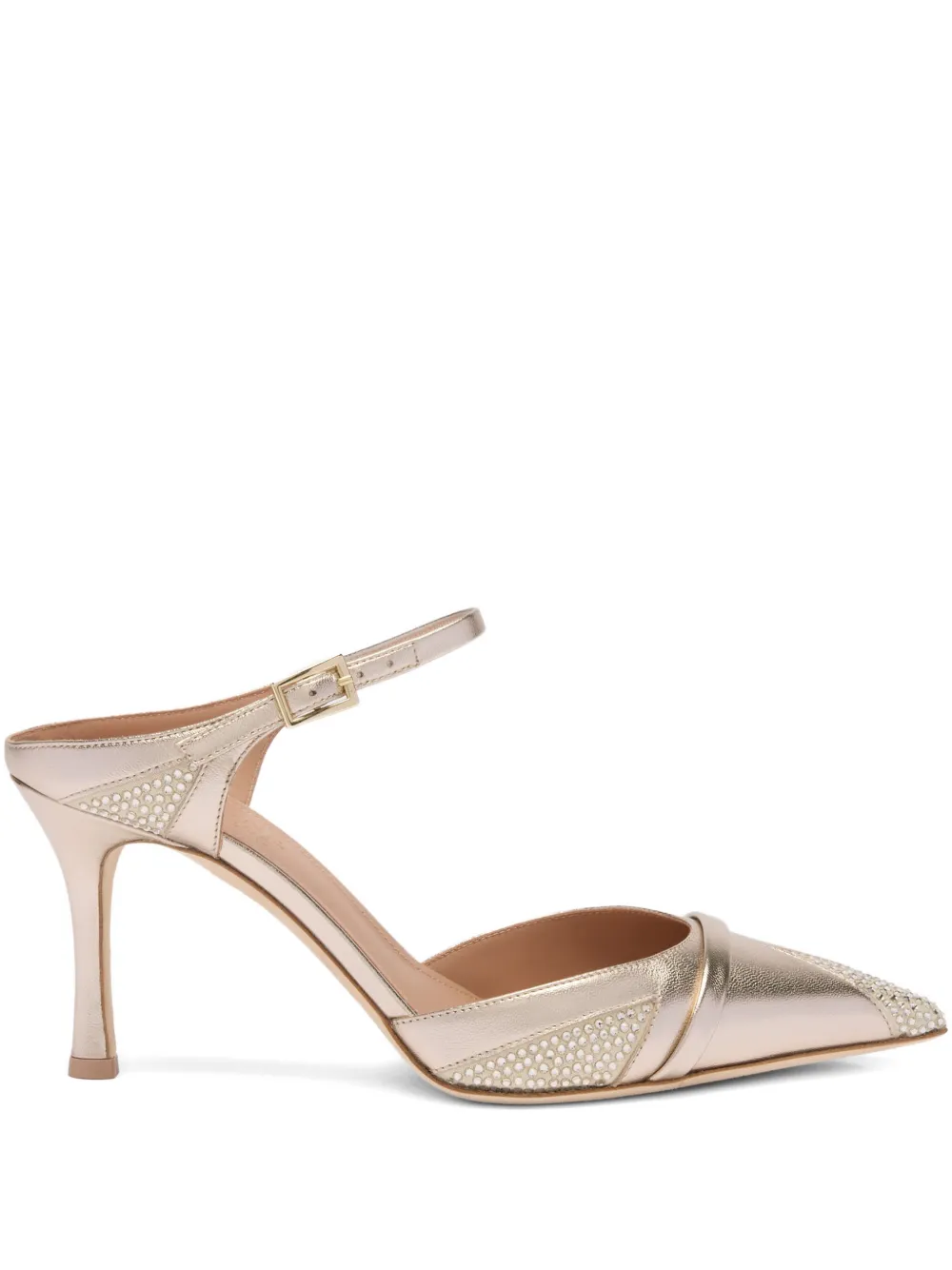 Malone Souliers Mules Uma con cristalli 80mm - Oro