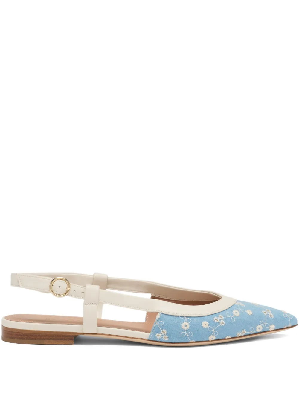 Malone Souliers Ballerine Tate con cinturino posteriore - Blu