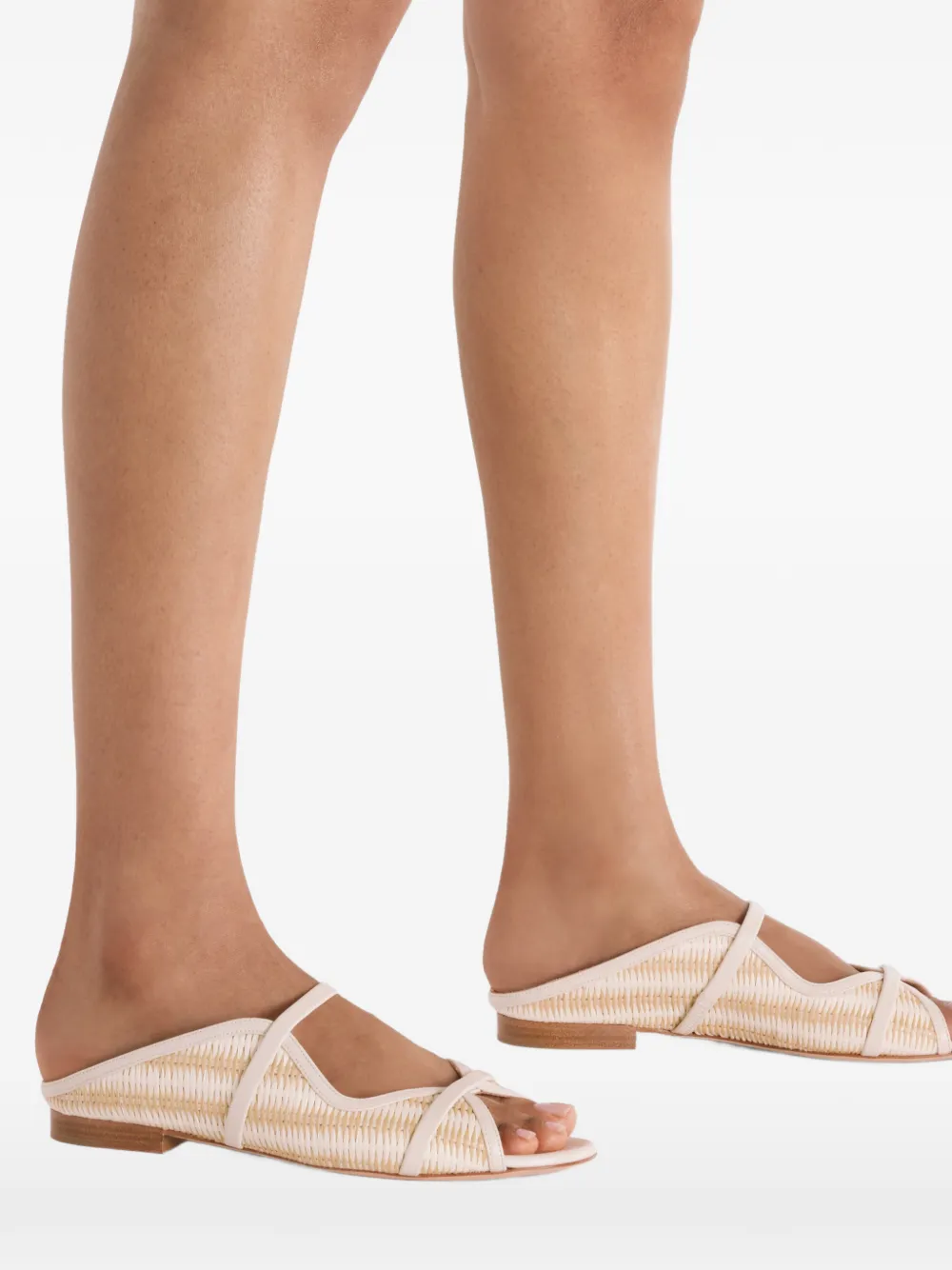 Malone Souliers Norah sandalen met streepdetail Beige