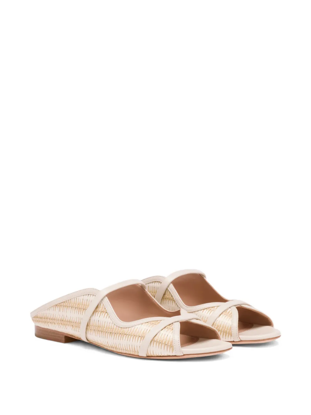 Malone Souliers Norah sandalen met streepdetail Beige