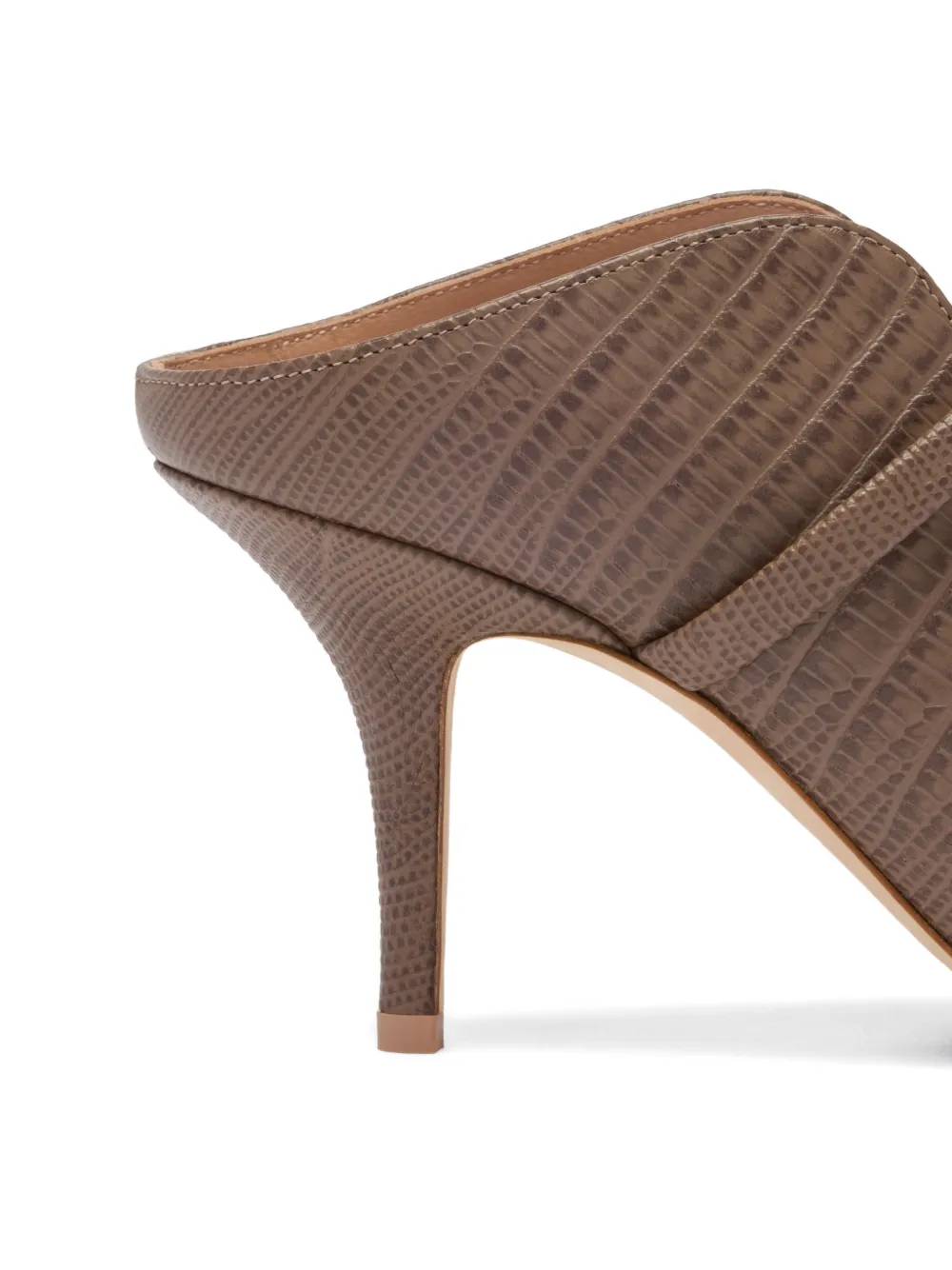 Malone Souliers 70 mm Maureen leren muiltjes met reliëf Bruin