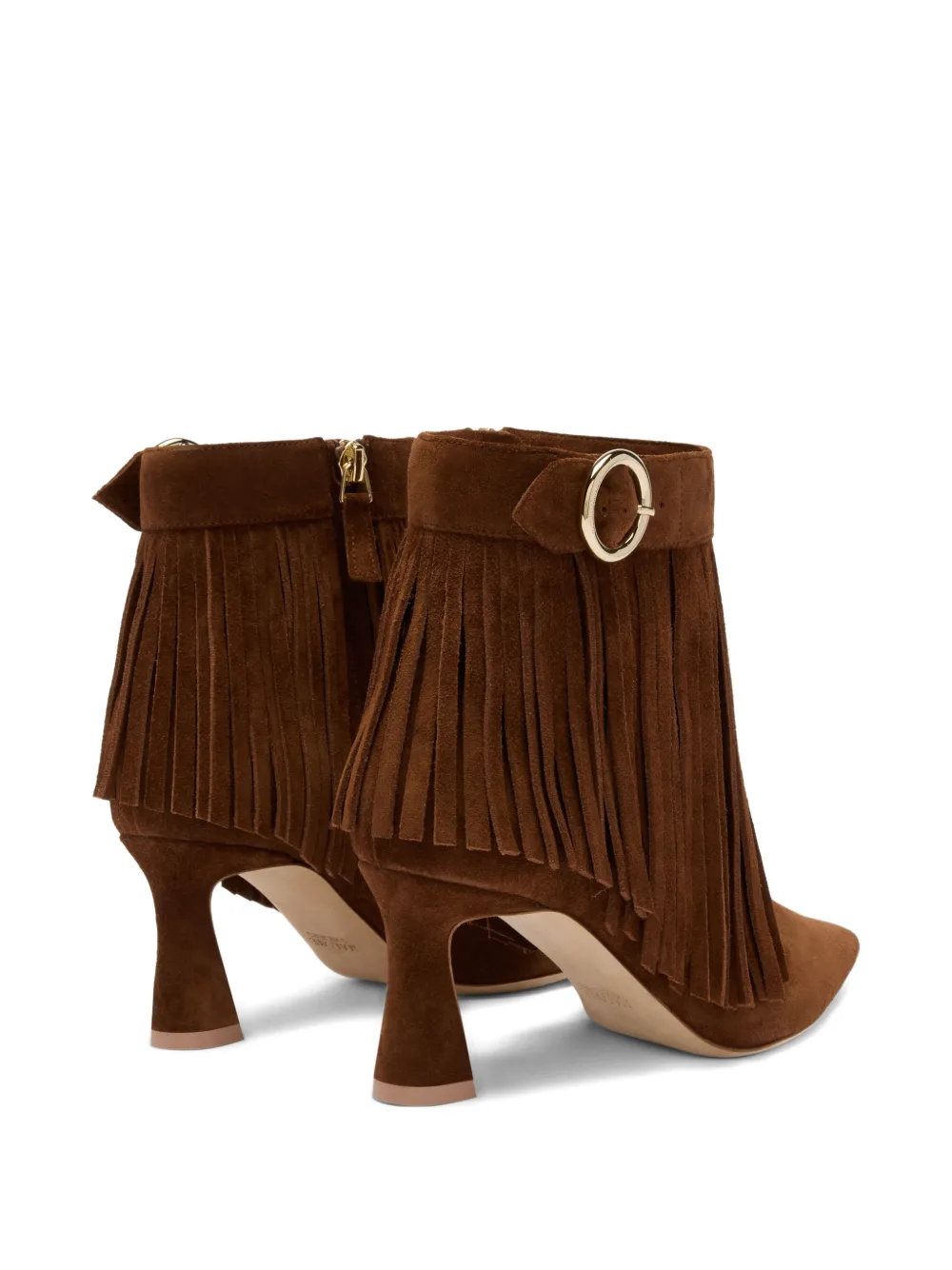 Malone Souliers Donni laarzen verfraaid met franje Bruin
