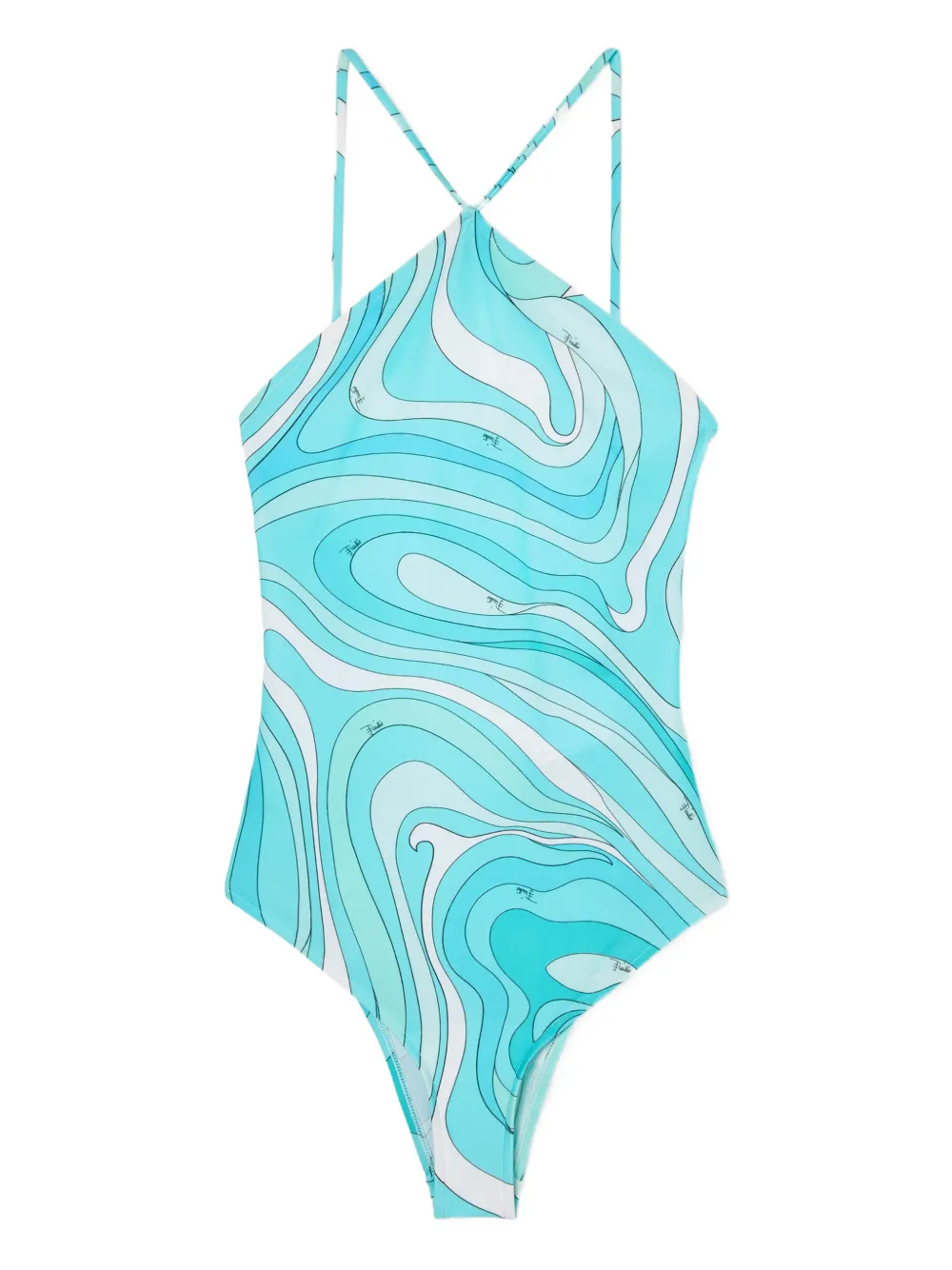 PUCCI Marmo-print swimsuit | Blue | Image 1