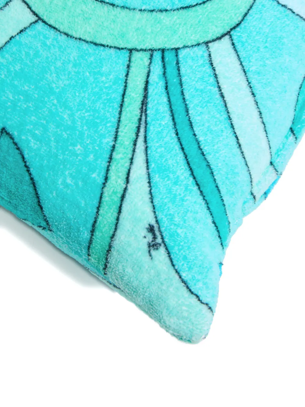 Pucci Marmo-print Bath Cushion In Blue