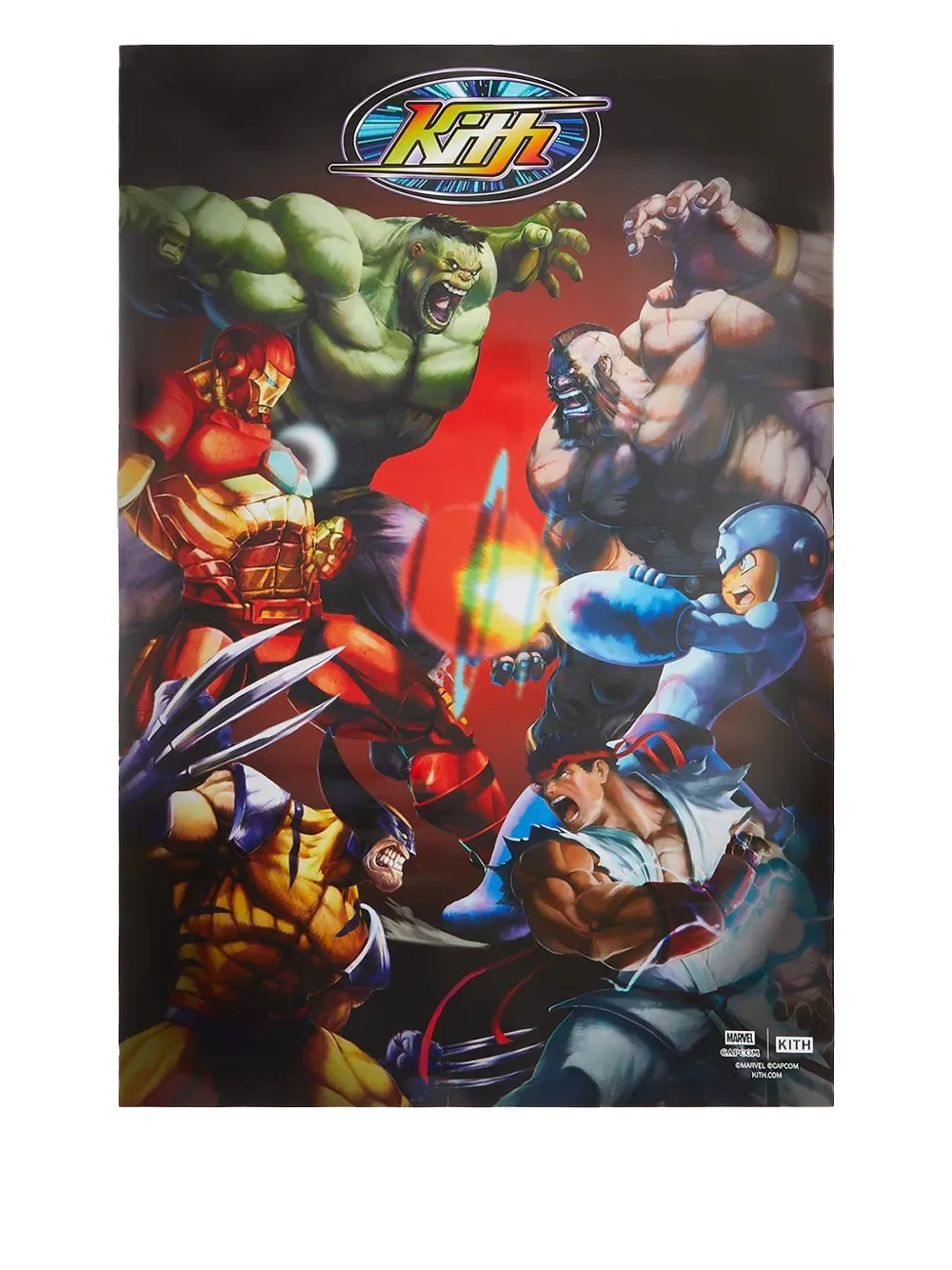 Kith X Marvel Comics Poster In Brown