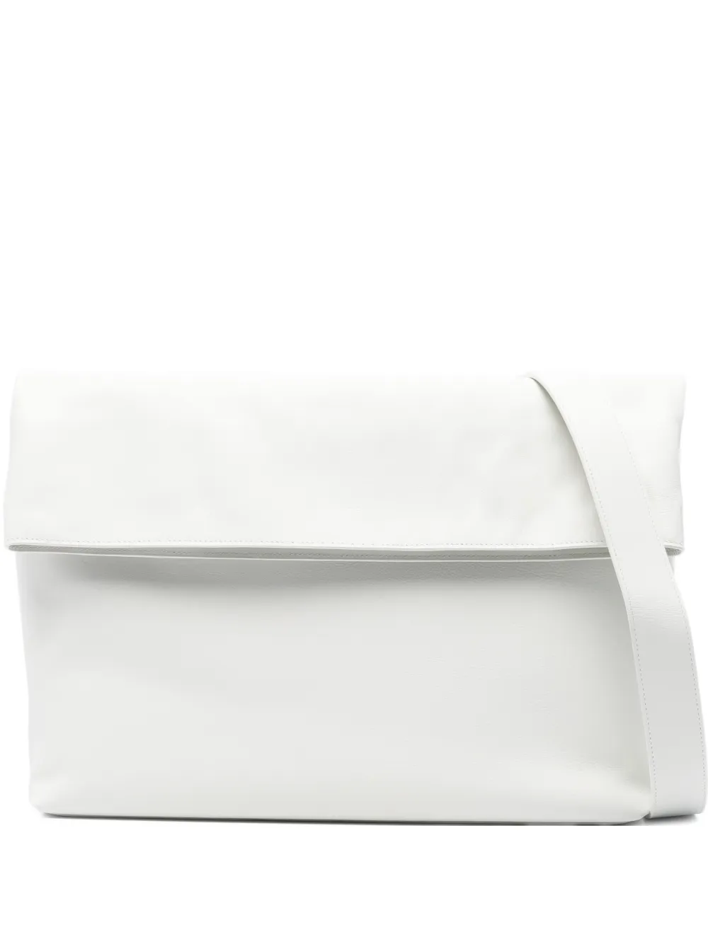 HERSKIND foldover leather shoulder bag - Bianco