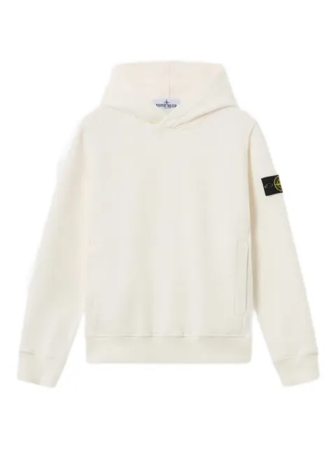 Stone Island Junior logo-patch hoodie
