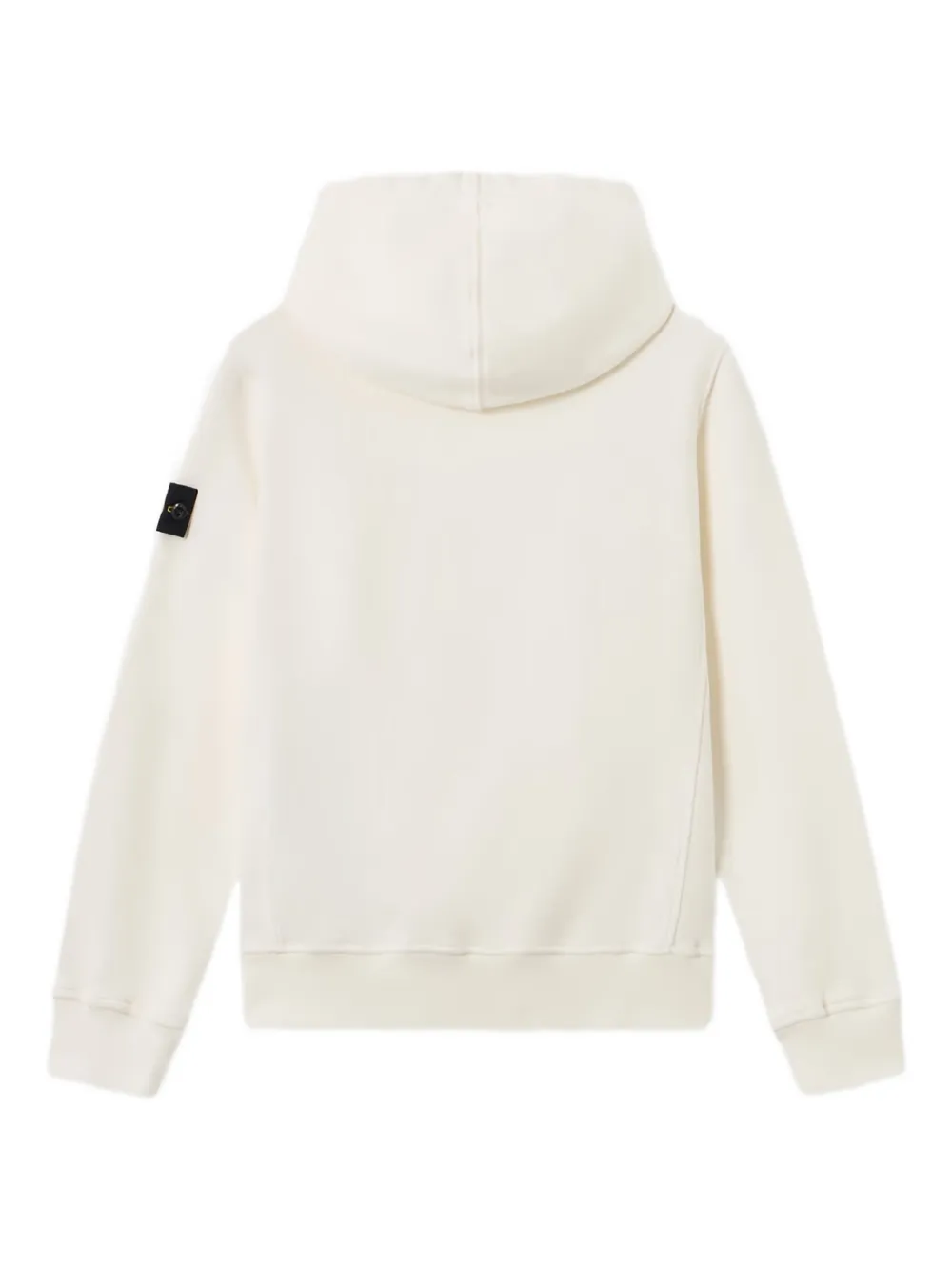 Stone Island Junior Hoodie met logopatch Beige