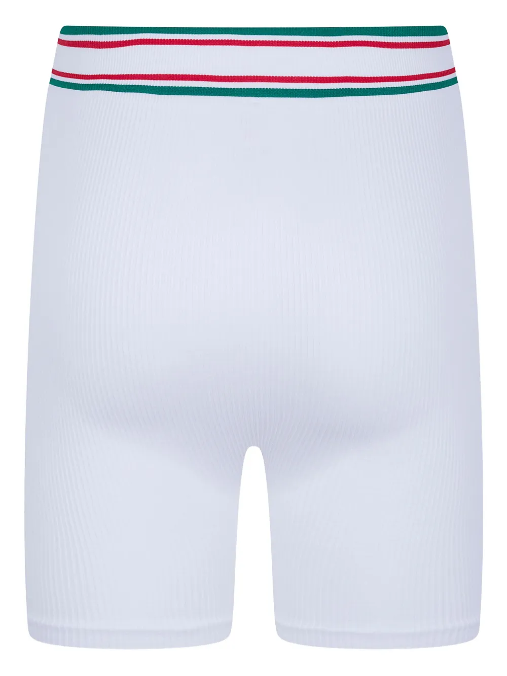 Casablanca Shorts met gestreepte taille Wit