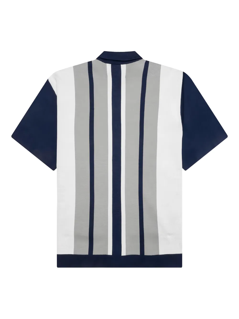 Awake NY Gebreid overhemd met campkraag - Blauw