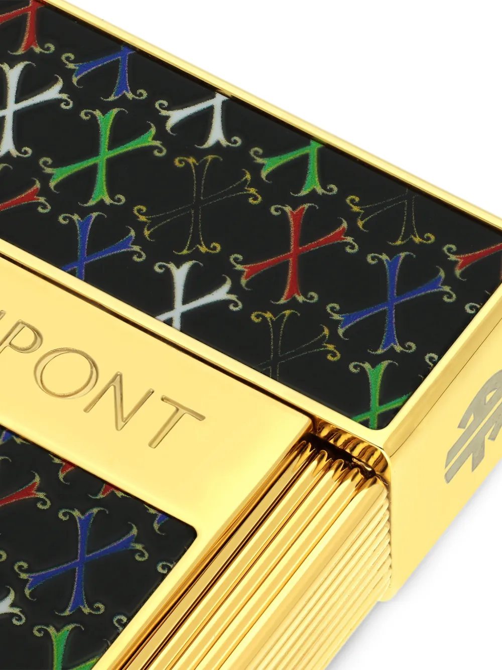 St Dupont Biggy Patterned Lighter In Brown