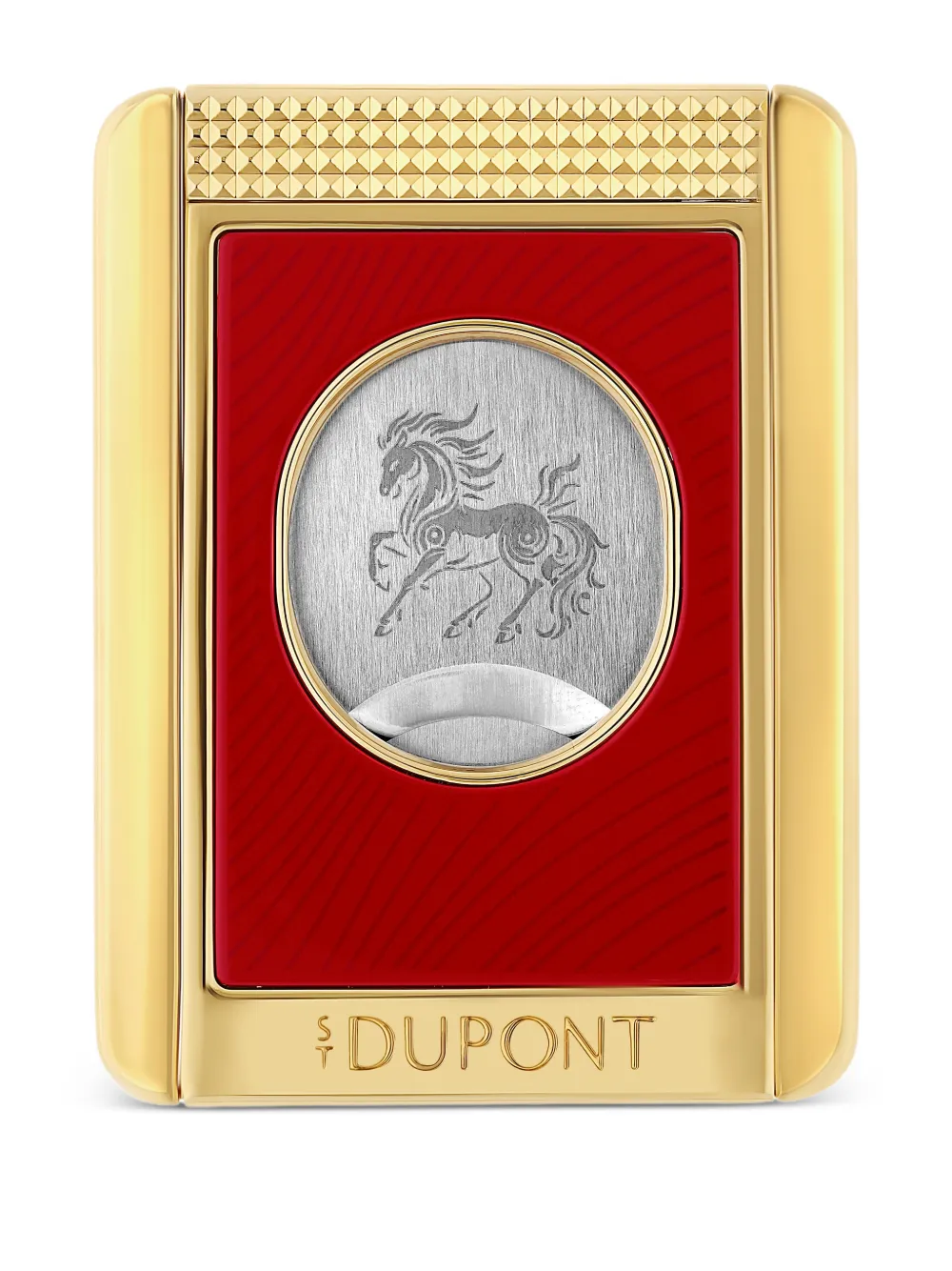 S.T. Dupont horse patterned cigar cutter | Yellow | Image 1